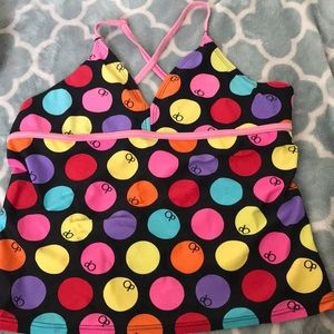 Colorful polkadot Swim suit top